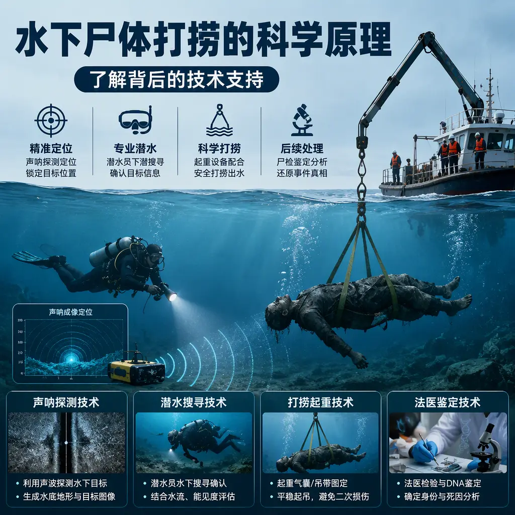 猇亭水下尸体打捞的科学原理，了解背后的技术支持