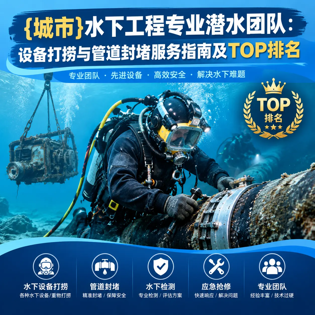 猇亭水下工程专业潜水团队：设备打捞与管道封堵服务指南及TOP排名